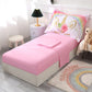 Wowelife Unicorn Toddler Bedding Set For Girls Pink 4 Piece Unicorn Toddler Bed Comforter Set Rainbow White Super Soft And Comfo