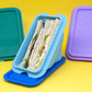 Reusable Sandwich Bags, Collapsible Sandwich Container, Silicone Sandwich Container For Lunch, Bpa & Phthalate Free, 36 Month+