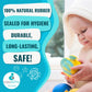 CaaOcho Pure Natural Rubber Bath Toy - La The Butterfly Fish Baby Toy - Hole Free Bath Toys, BPA Free Bath Toys for Infants, Wit