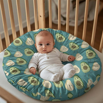 Babrukda Cartoon Avocado Newborn Slipcover Lounger Cover for Girls Boys Trendy Baby Lounger Cover Infant Lounger Pillow Cover fo