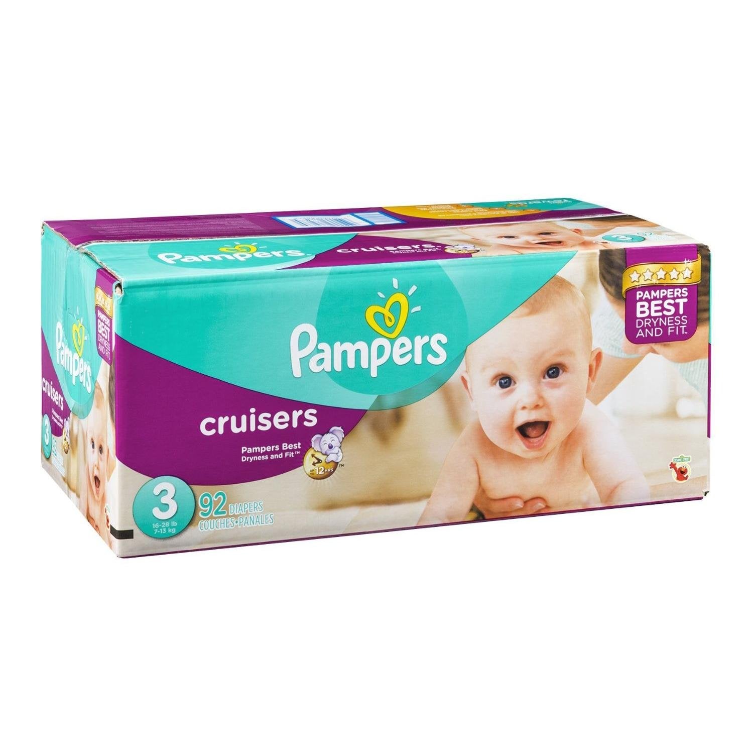 Pampers Cruisers Diapers Size 3 92 Count