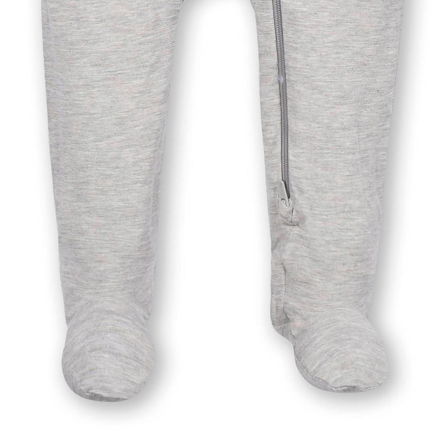 Gerber Unisex Baby Toddler Buttery Soft Snug Fit Footed Pajamas With Viscose Made From Eucalyptus, Grey Heather, 6-9 Months