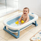 Baybee Jolly Kids Bath Tub For Baby 0 To 5 Years Foldable Baby Bathtub For Kids With Anti Skid Base & Drainer, Mini Swimming Poo
