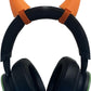 2X Demon Horns For Headset/Cosplay - Made In Usa -16 Colors Combos (Orange)