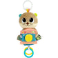 LAMAZE Arty Says Cheese Clip On Stroller Toy - Baby Sensory Toys with Crinkle and Squeak Sounds - Includes Clip for On-The-Go St