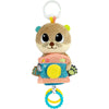 LAMAZE Arty Says Cheese Clip On Stroller Toy - Baby Sensory Toys with Crinkle and Squeak Sounds - Includes Clip for On-The-Go St