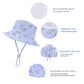 Durio Sun Hat Baby Toddler Infant Sun Hats Sun Protection Wide Brim Bucket Hat Cute Baby Boy Summer Beach Hat C Blue Dinosaur 3-