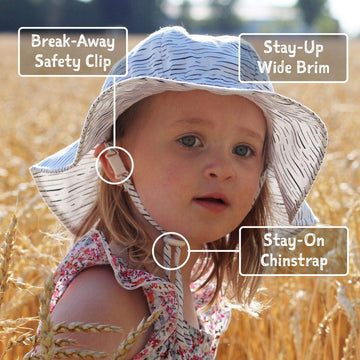 Jan & Jul Infant Girl Sun-Hat, Upf 50+, 100% Cotton (S: 0-6 Months, Coral)