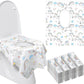 Mimorou 40 Pack Disposable Toilet Seat Covers for Kid Toddler Adults Extra Large Individually Wrapped Portable Paper Potty Seat 