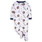 Gerber Baby Boys 2-Pack Sleep 'N Play Sports Blue Newborn