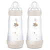 MAM Easy Start Anti Colic 11 oz Baby Bottle, Easy Switch Between Breast and Bottle, Reduces Air Bubbles and Colic, 3 Pack, 4+ Mo