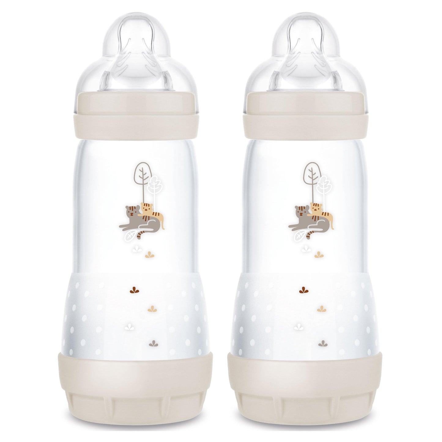 MAM Easy Start Anti Colic 11 oz Baby Bottle, Easy Switch Between Breast and Bottle, Reduces Air Bubbles and Colic, 3 Pack, 4+ Mo