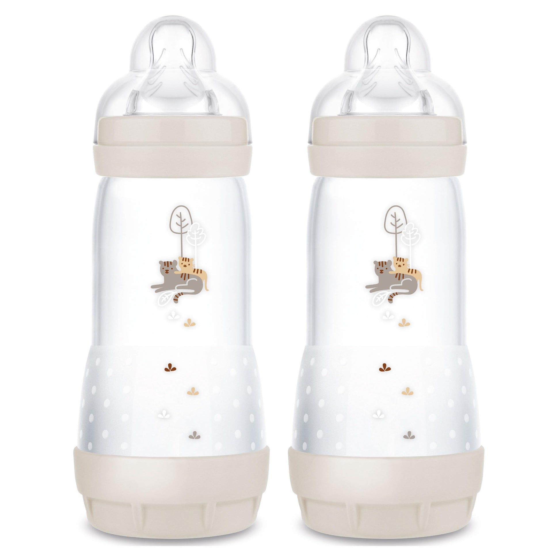 MAM Easy Start Anti Colic 11 oz Baby Bottle, Easy Switch Between Breast and Bottle, Reduces Air Bubbles and Colic, 3 Pack, 4+ Mo