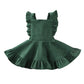 Mersariphy Toddler Baby Infant Tutu Sleeveless Vest Dress Backless Cute Romper Newborn Kid Ruffle Skirt, Ages For 6M-5T (Green,