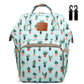Cactus Diaper Bag Backpack, Women Waterproof Travel Nappy Bag for Baby Care