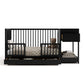 Graco Teddi 5-In-1 Convertible Crib & Changer With Drawer (Black) - Greenguard Gold Certified Baby Crib Crafted From Wood, Conve