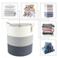 Comfy-Homi Xxl Large Laundry Basket With Handles Blanket Baskets Living Room|Woven Cotton Rope Decorative Basket Laundry Hamper