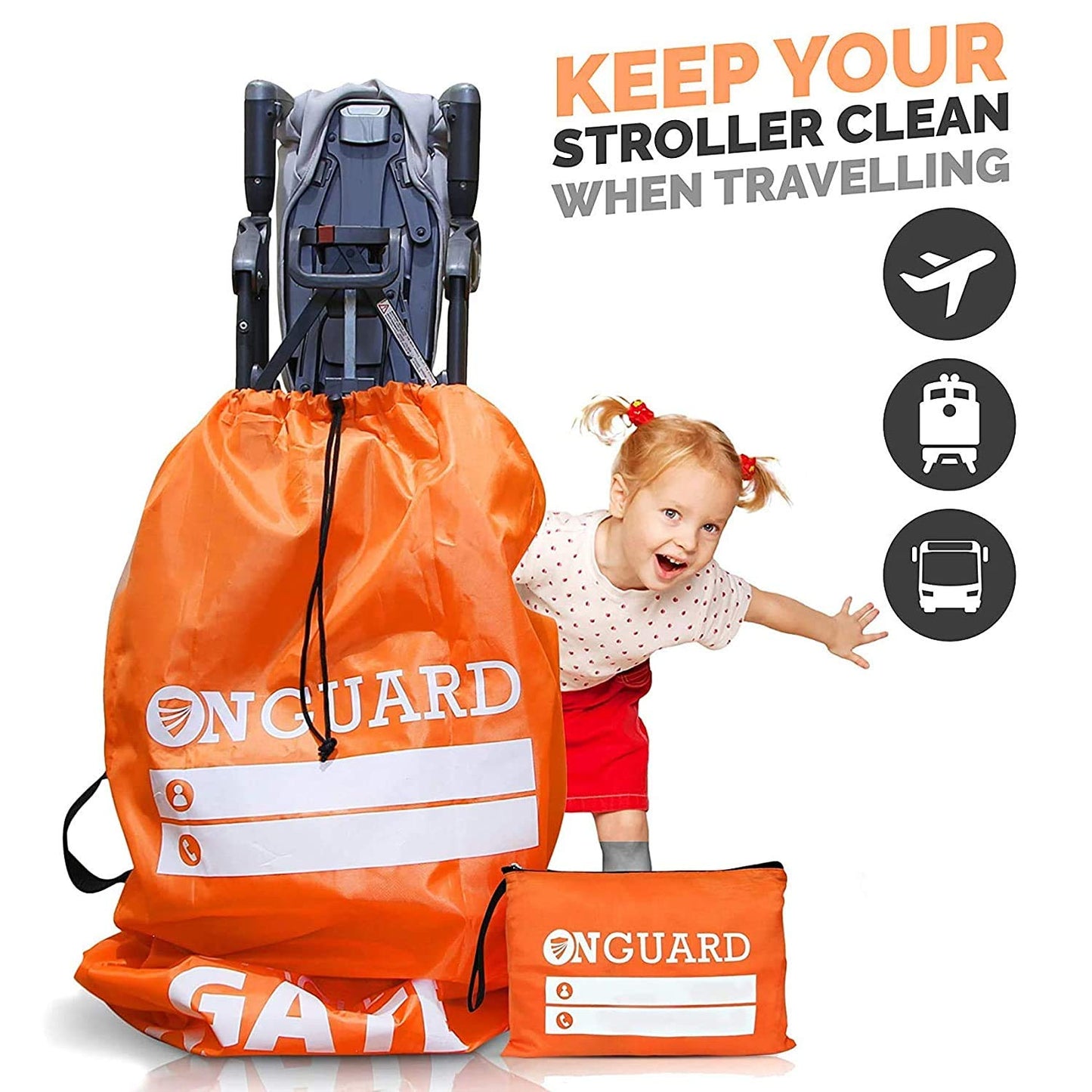 Onguard Waterproof Single And Double Stroller Bag For Airplane - Travel Stroller Cover - Airplane Stroller Travel System - Gate