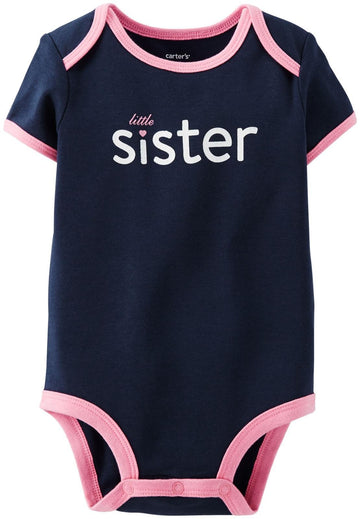 Carter'S Slogan Bodysuit (Baby) - Navy-18 Months