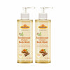 Khadi 100% Pure Natural Herbal Sandal And Turmeric Herbal Body Wash, Sls And Paraben Free (Pack Of 2-400Ml., Sandalwood & Turmer