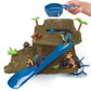 MindWare Dinosaur Color Splash Water Park Bathtub Playset - Interactive Bath Toys with Color Changing Dinosaur Figures - Gift fo