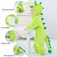 Tonwhar Unisex Baby Animal Halloween Costume Kid'S And Toddler'S Autumn Winter Outfits Jumpsuit(2-3T,Light Green Dino)