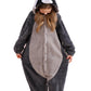 CuteOn Grey Raccoon Onesie Kids Animal Pajamas for Boys Girls Halloween Christmas Costume Height for 120cm