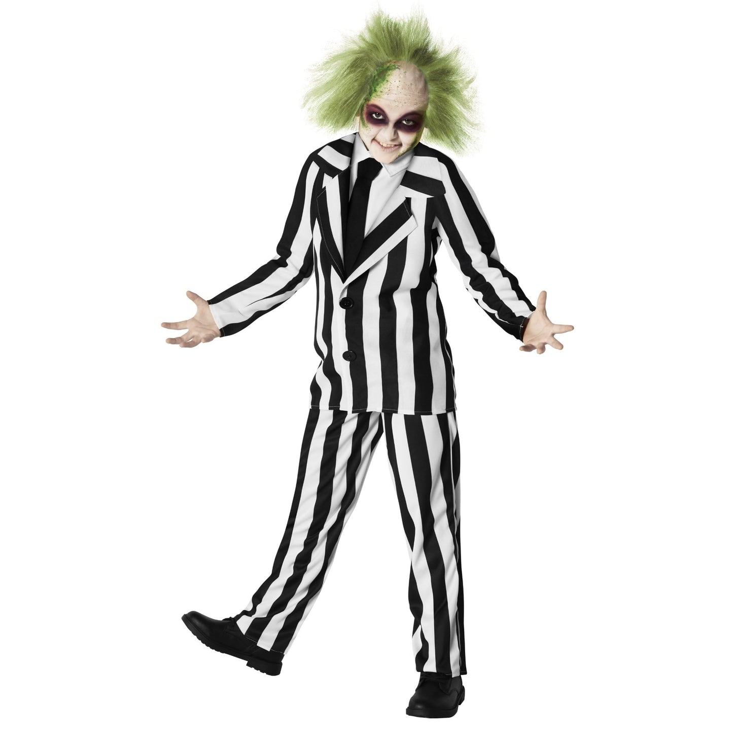 Morph Kids Black And White Striped Suit Costume Halloween Costume For Boys Halloween Costume X-Large