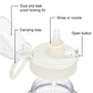 Bellybottle Pregnancy Water Bottle Tracker Must Haves For Expecting Moms Nausea Relief + Weekly Stickers + Straw + Bpa Free Whit