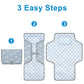Accmor Portable Diaper Changing Pad, Waterproof Baby Changing Mat, Foldable Travel Diaper Changing Pads For Baby, Baby Essential