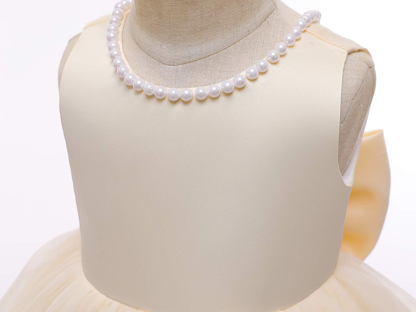 Baby Flower Girl Party Wedding Princess Dress, Sleeveless Floor Length Tutu Tulle Dance Gown Infant 0-3 Months