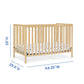 Delta Children Heartland 4-In-1 Convertible Crib, Natural