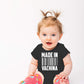 Made In Vachina - Funny Cute Infant Creeper Short Sleeve Bodysuits Infant Funny Baby Romper(Black, Newborn)