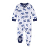 Sleep And Play Pjs, 100% Organic Cotton One-Piece Zip Front Romper Jumpsuit Pajamas