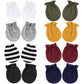 DRESHOW BQUBO Newborn Infant Toddler Mittens Cotton Elastic Wrist Gloves Hypoallergenic for 0-6 Months Baby Boys Girls