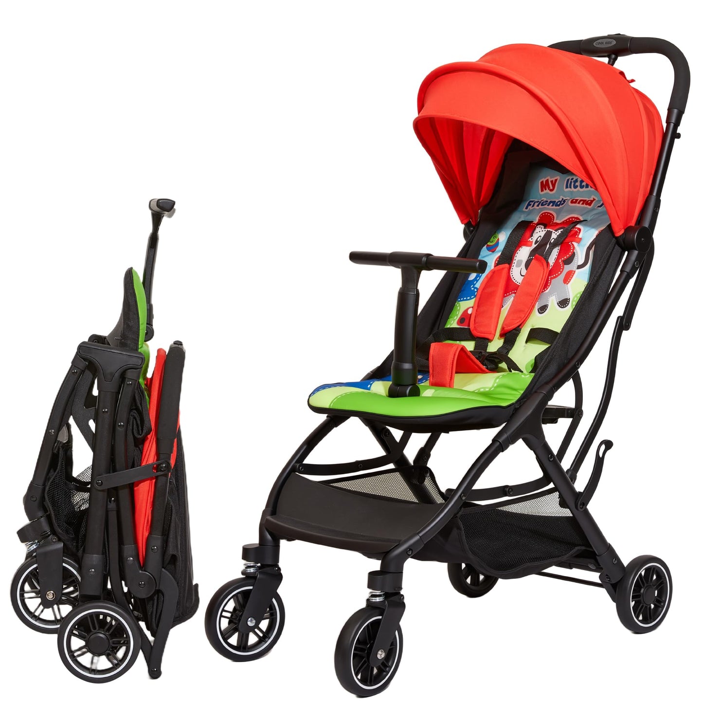 Cool Kids Baby Stroller, Portable Umbrella Stroller with Automatic Folding Function Suitable for Walking, Shopping, and Amusemen