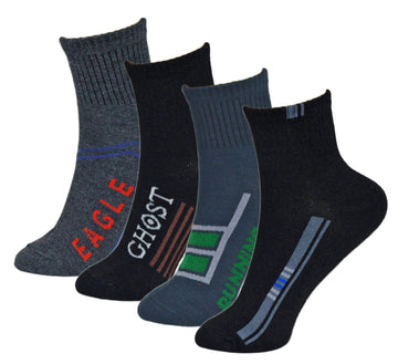 Me Stores Mens & Boys Cotton Ankle Length Cotton Sports Socks (Multicolour, Free Size) (Mid, 4)