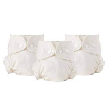 Esembly Cloth Diaper Inner - Organic Cotton Fitted Diaper- Soft, Ultra-Absorbant, Trim-Fitting Layer to Pair with Waterproof Out