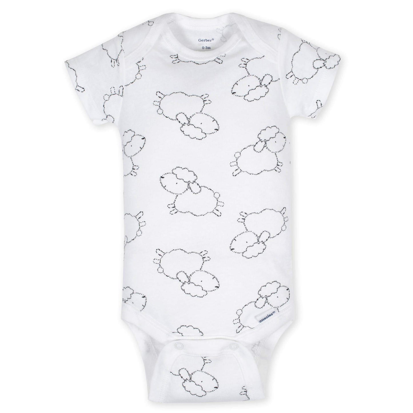 Gerber Unisex Baby 5-Pack Short Sleeve Variety Onesies Bodysuits Starry Dreams Newborn