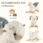 Rock My Baby Baby Rocking Horse Alpaca Llama with Chair, Plush Stuffed Animal Rocker, Wooden Rocking Toy Llama Animal Ride on fo