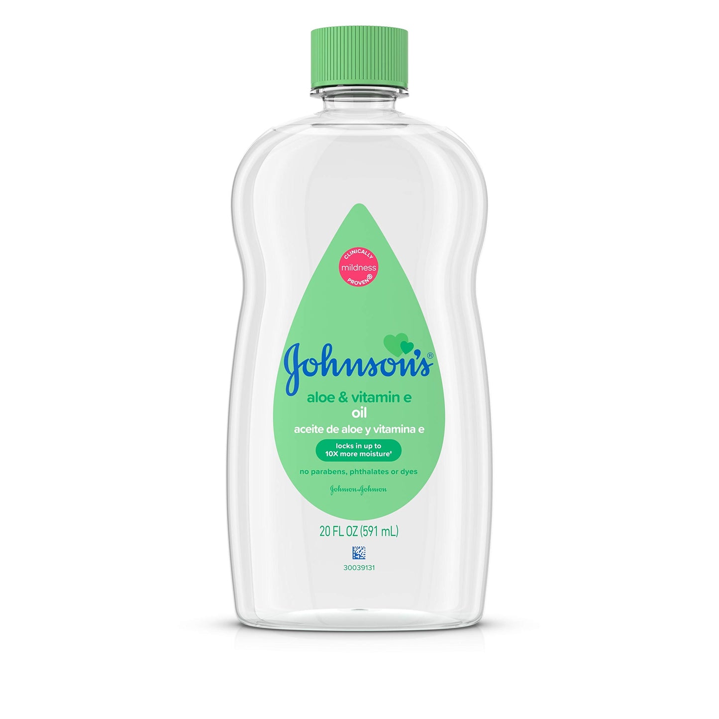 Johnson'S Baby Oil, Mineral Oil Enriched With Aloe Vera And Vitamin E, 20 Fl. Oz -C12