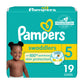 Pampers Baby Diapers - Swaddlers - Size 5, 19 Count, Ultra Absorbent Disposable Infant Diaper