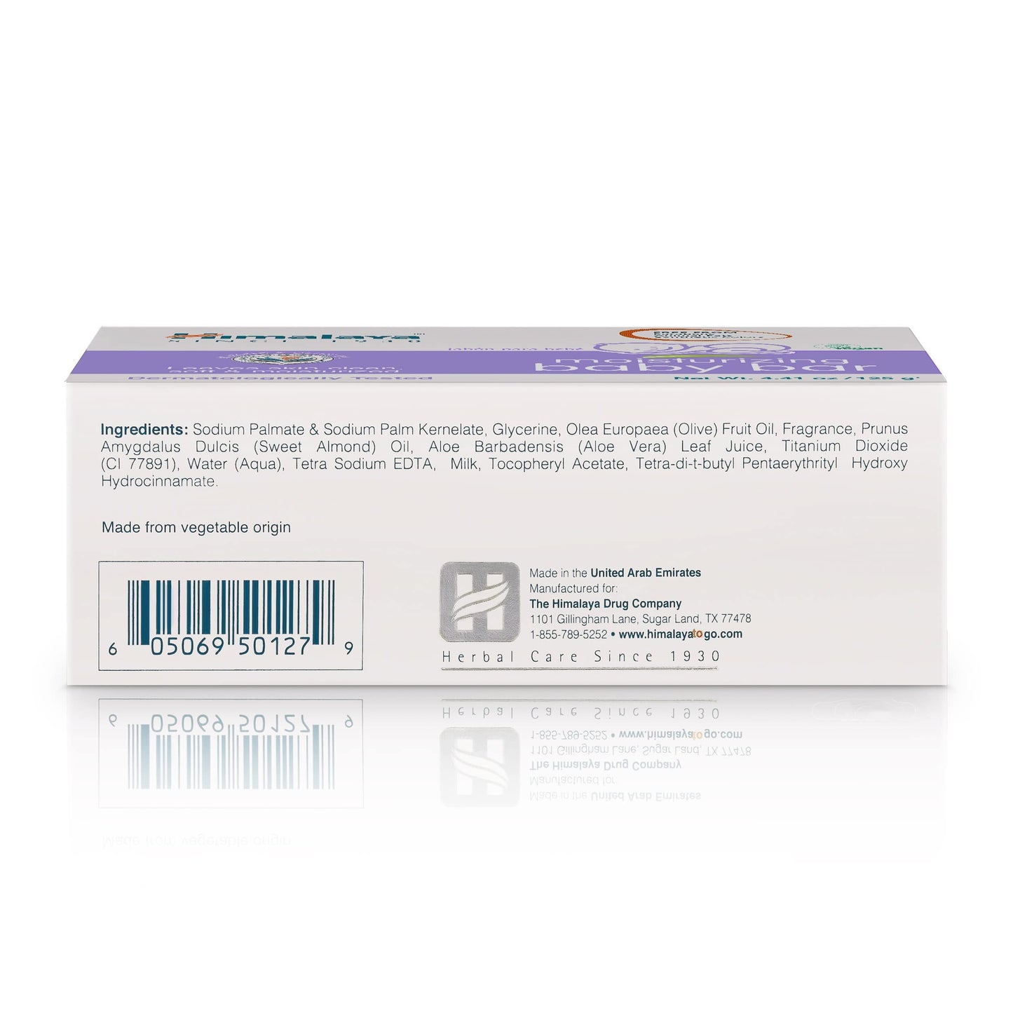 Himalaya Moisturizing Baby Bar, Mild And Moisturizing Bar Soap For Baby, 4.41 Oz, 3 Pack