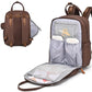 Babbleroo Diaper Bag Backpack, Changing Bags Multifunction Waterproof Travel Back Pack With Stroller Straps & Pacifier Case (Bro