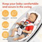 Upperkids Mamaroo Infant Insert Compatible With 4Moms Mamaroo & Rockaroo Swing, Mamaroo Newborn Insert With Enlarged Head & Body