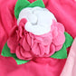 Making Believe Infant Baby Girls Pink Soft Knit Hat Cap With Felt Flowers - 2 Pack