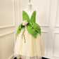 Axaxa Princess Tiana Costume For Girls Princess Tiana Dress Princess And The Frog Costume With Headband 4-7Y