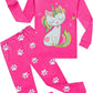 Cm-Kid Girls Pajamas Set Long Sleeve Pjs Cute Cat Pattern Sleepwear Toddler 2 Pieces Jammies Sets Kids Clothes Shirts Size 6
