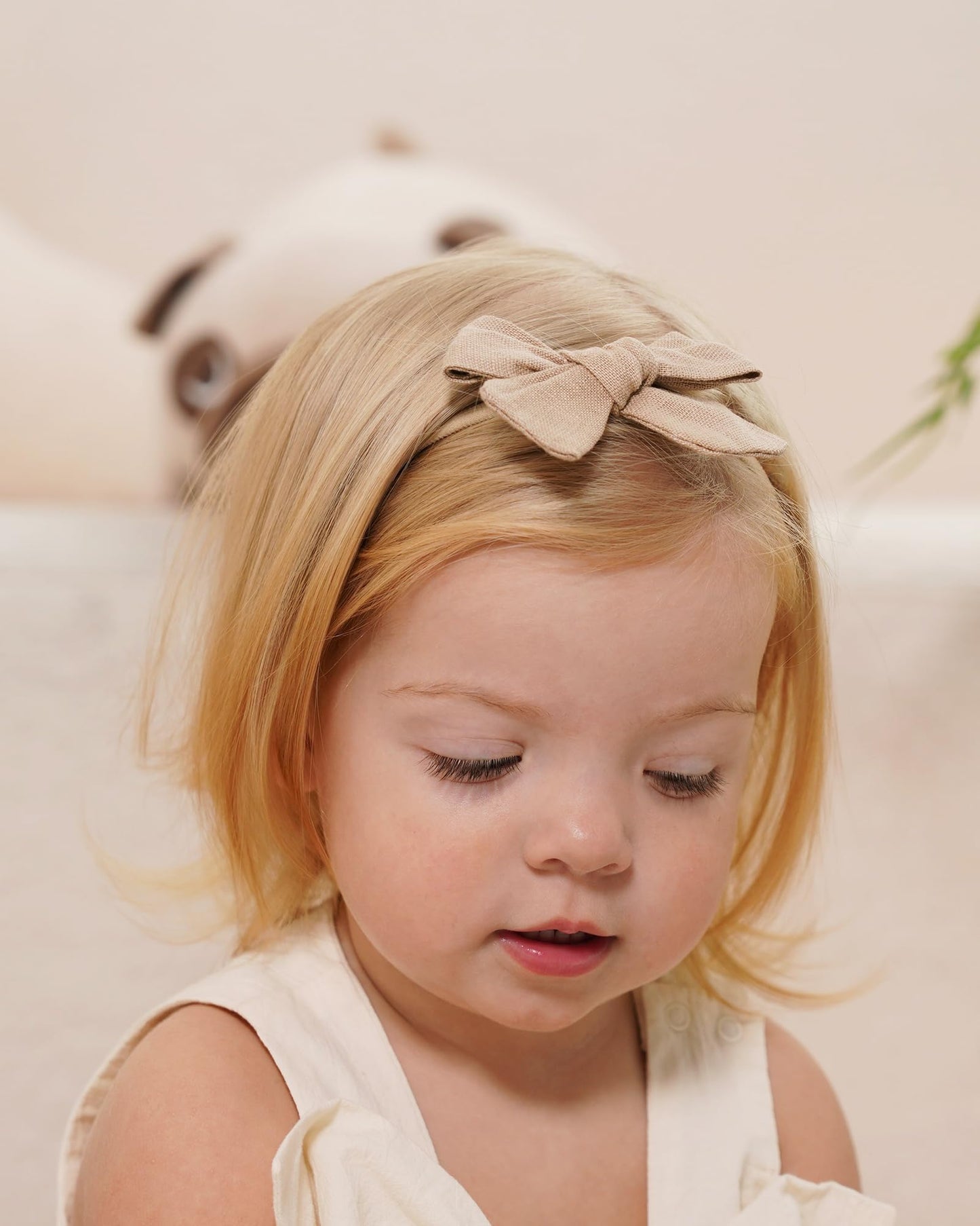 Jollybows 12Pcs Baby Girls Hair Bows Nylon Elastic Headband Hair Accessories For Infants Toddlers Newborn