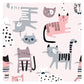 Bapronbaby Kitty Splash Mat - Waterproof Catch-All For Under High Chairs, Floors, Tables, Playtime Or Arts & Crafts - Machine Wa